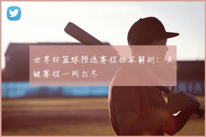 世界杯篮球预选赛程独家解析：关键赛程一网打尽